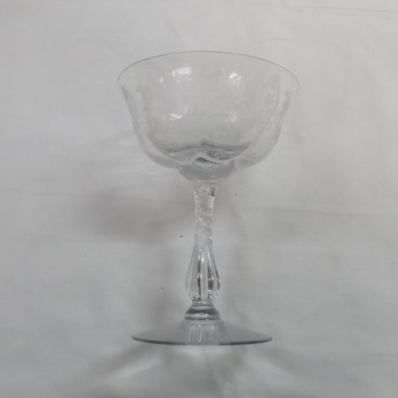 Duncan and Miller Glass Crystal Remembrance 5 1/2 Inch Tall Sherbet Champagne - Picture 2 of 4